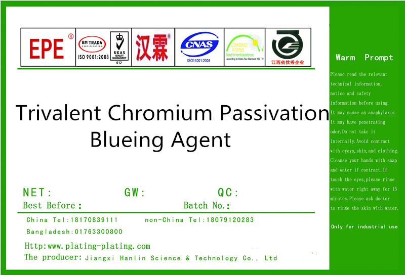 Trivalent Chromium Passivation Blueing Agent