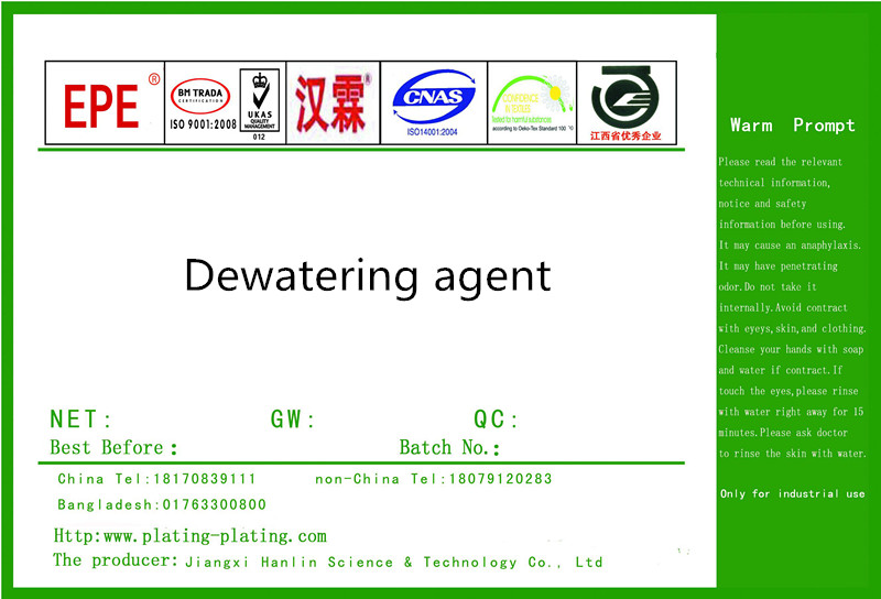 Dewatering agent